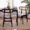 Baxton Studio Tarana Mid-Century Modern Cream Fabric and Black Finished Wood 2-Piece Dining Chair Set 234-2PC-13297-ZORO - alternate 8